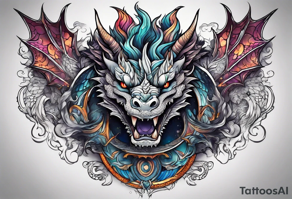 Dragon thigh tattoo tattoo idea