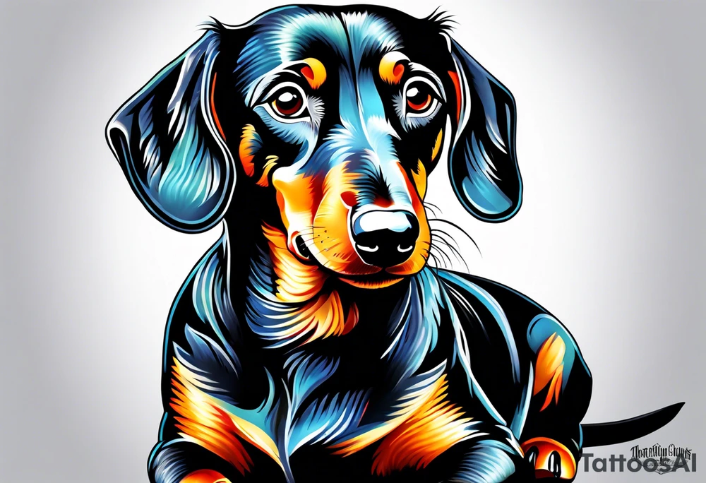 Dachshund tattoo idea
