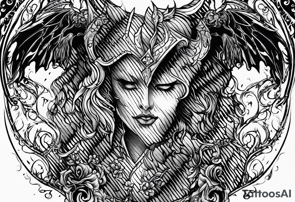 Angel Vs Demon for my soul tattoo idea