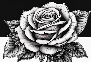 Pink Floyd skull rose tattoo idea
