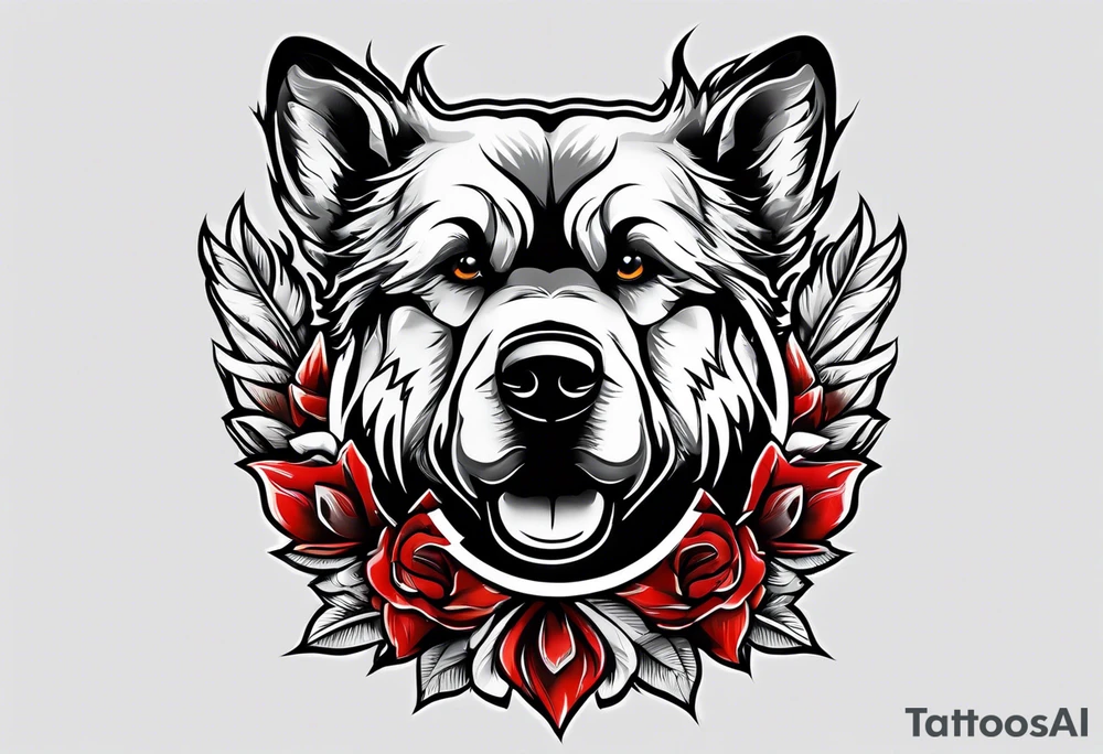 Paw print Air Force tattoo idea