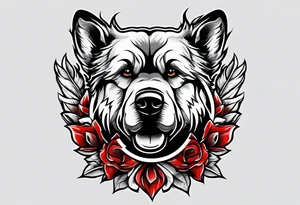 Paw print Air Force tattoo idea
