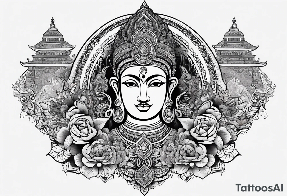 hindu elements tattoo idea
