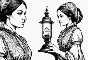 Lady with the Lamp Florence nightingale tattoo idea