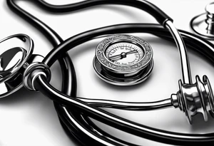 “Do no harm but take no shit” nursing stethoscope tattoo idea