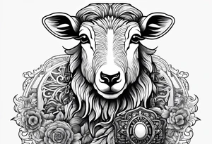 shephard, sheep tattoo idea