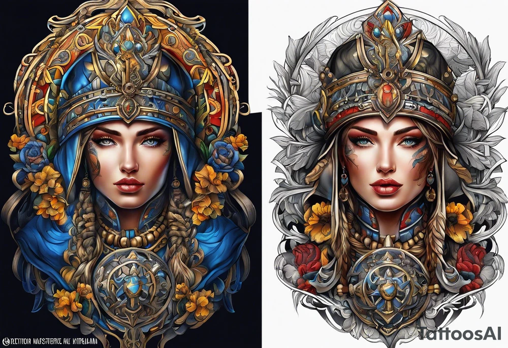 Glory of Ukraine tattoo idea