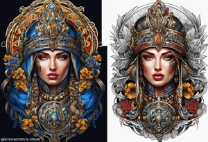 Glory of Ukraine tattoo idea