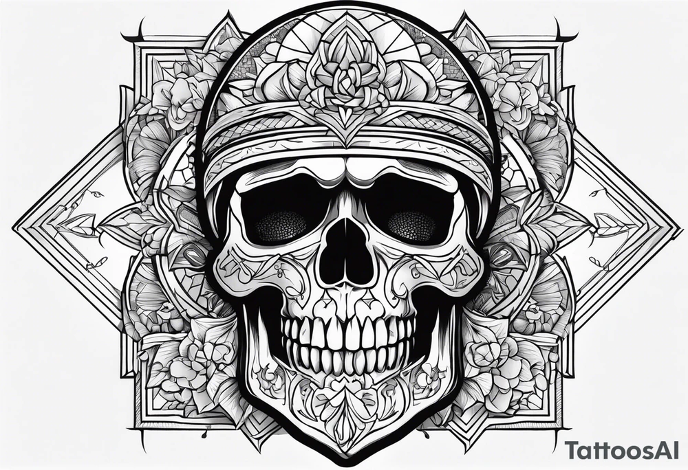Skull tattoo idea