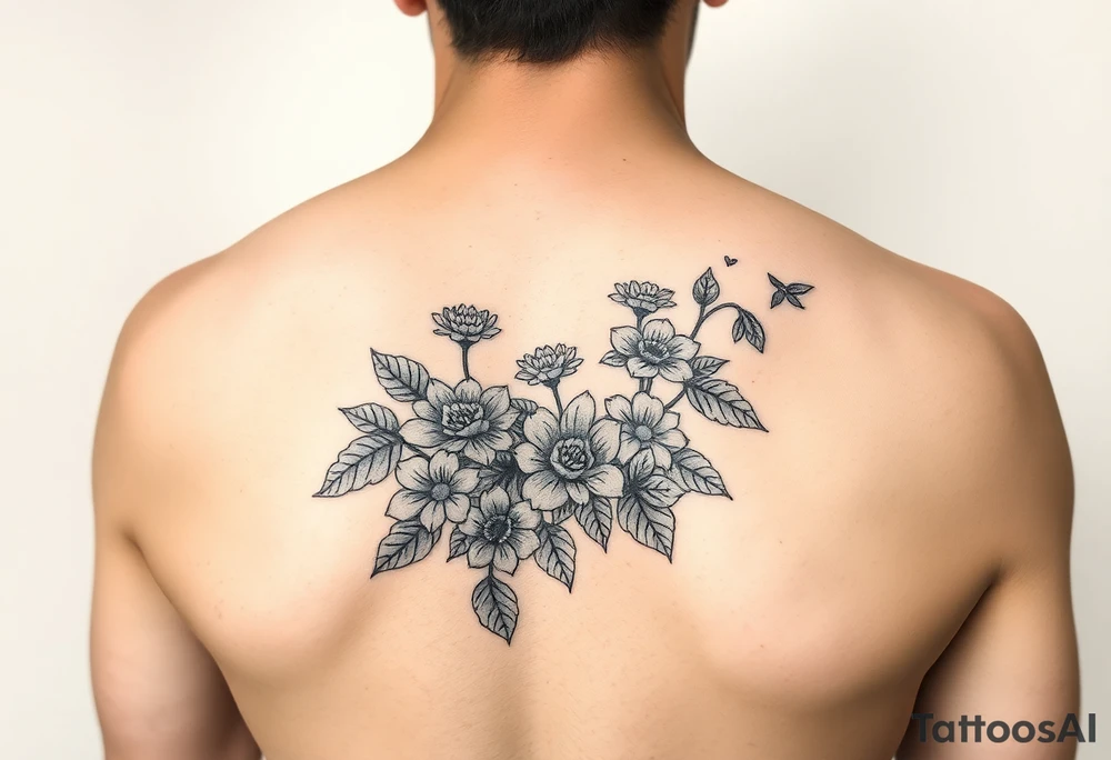 Garden, love, loyalty, honesty tattoo idea