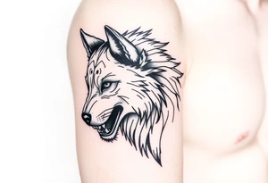 Wolf tattoo idea