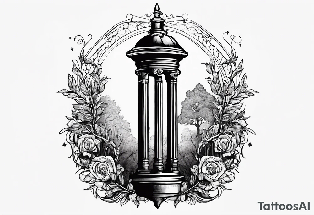 Single 
Chronicles of Narnia lamp post tattoo idea