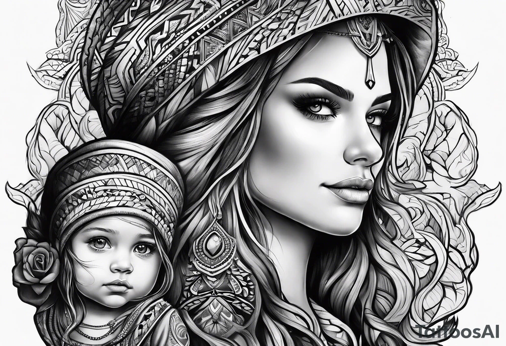 Father daughter Forrest tattoo idea
