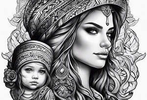 Father daughter Forrest tattoo idea