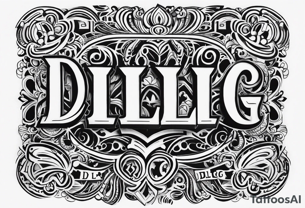 d.i.l.l.i.g.a.f. tattoo idea