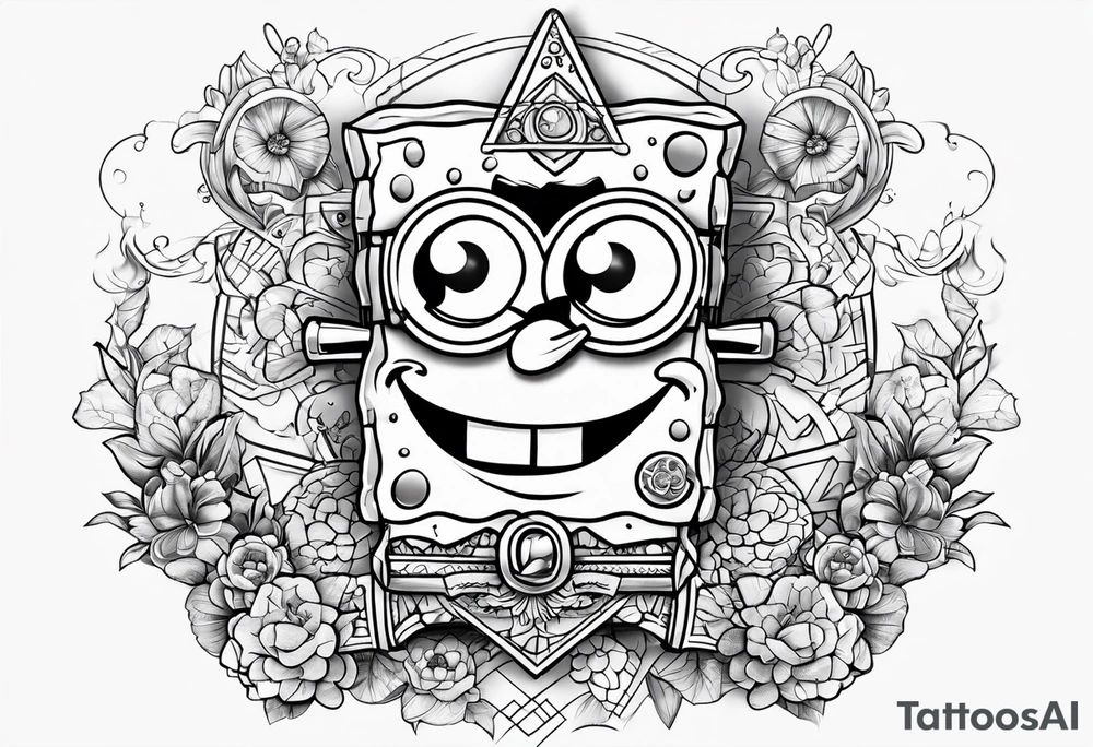 sibling spongebob tattoo ideas tattoo idea
