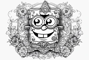 sibling spongebob tattoo ideas tattoo idea