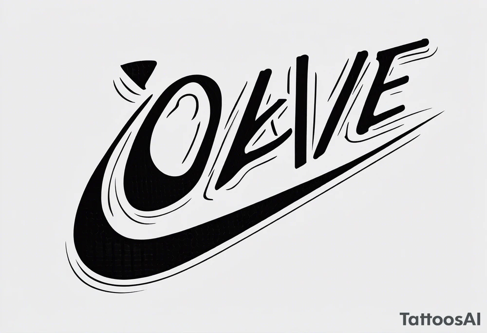 nike logo tattoo idea