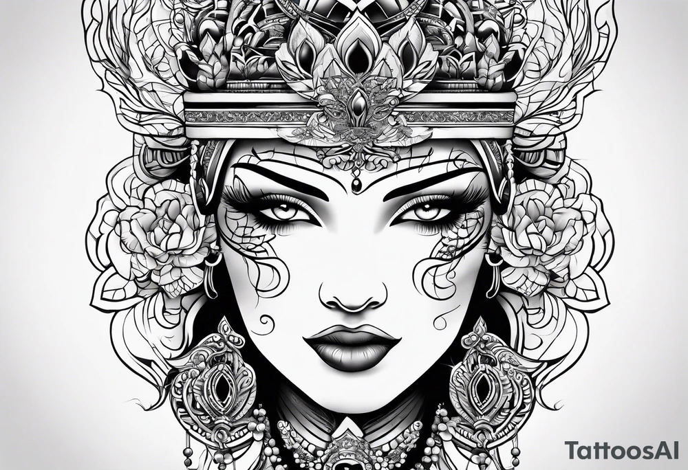 3 lines interconecting tattoo idea