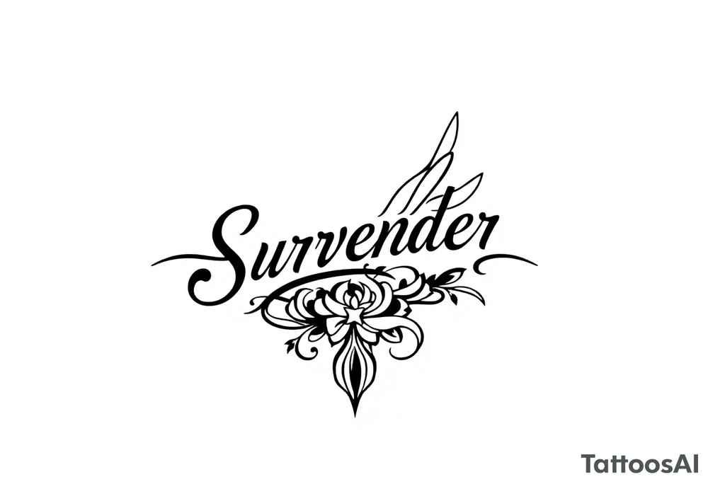Surrender tattoo idea