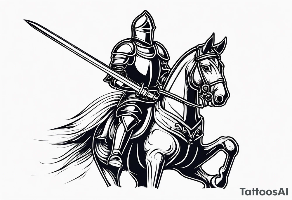 Knight in shining armor tattoo idea