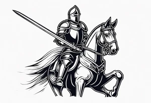 Knight in shining armor tattoo idea