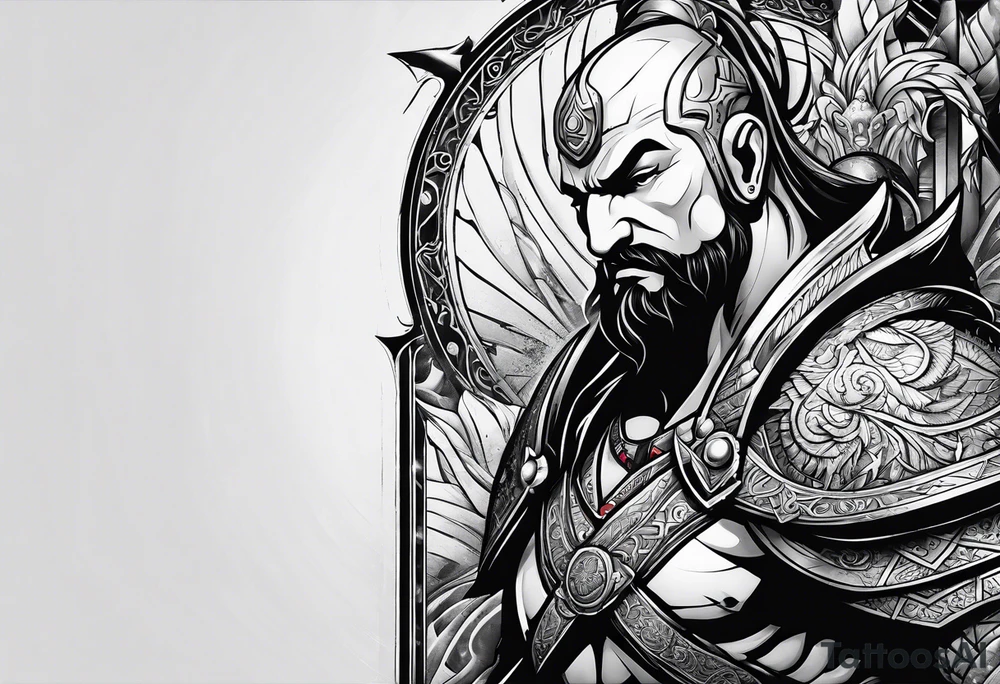 god war theme full sleeve tattoo tattoo idea