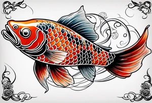 Koi fish tattoo idea
