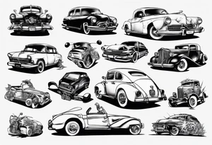 voiture tattoo idea