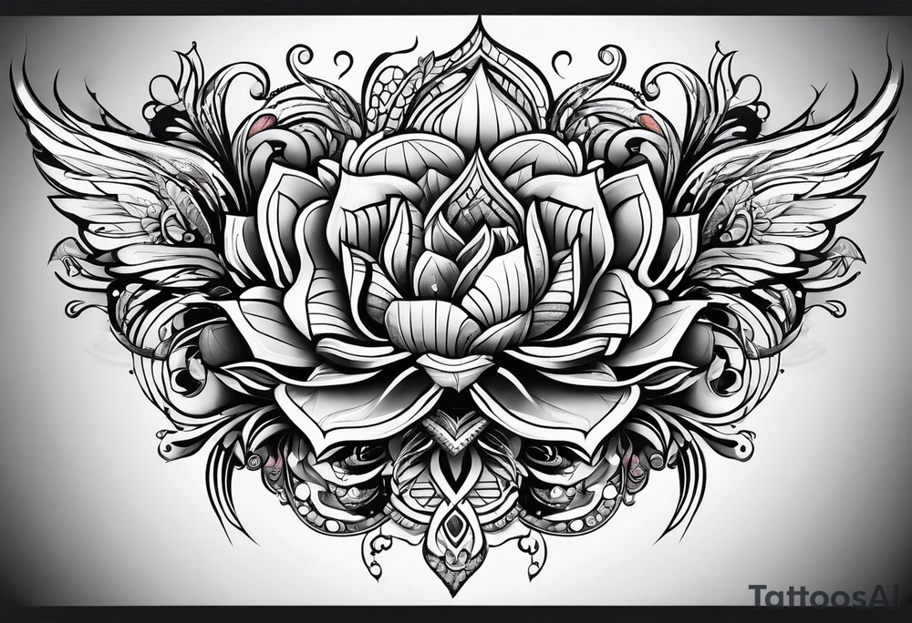 decorative design tattoo idea