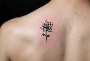 hong kong flower tattoo idea