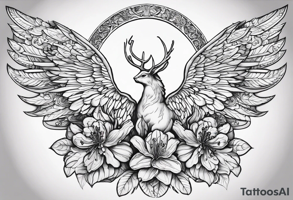 Rhododendron
Carried to heaven on angels wings
11-18-49 Dad 7-14-23 tattoo idea