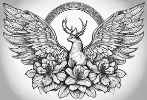 Rhododendron
Carried to heaven on angels wings
11-18-49 Dad 7-14-23 tattoo idea