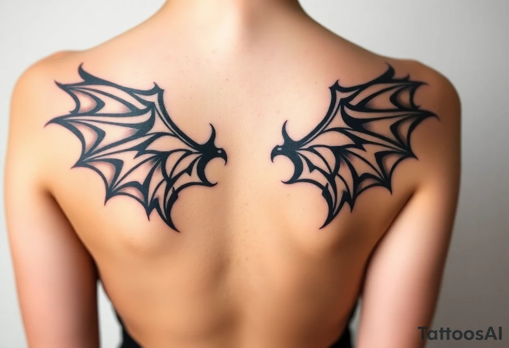 Dragon wings tattoo idea