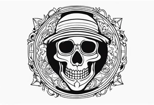 Create me a tatto wih: a hole body sceleton tattoo idea