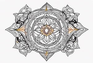 Blessed tittle tattoo idea