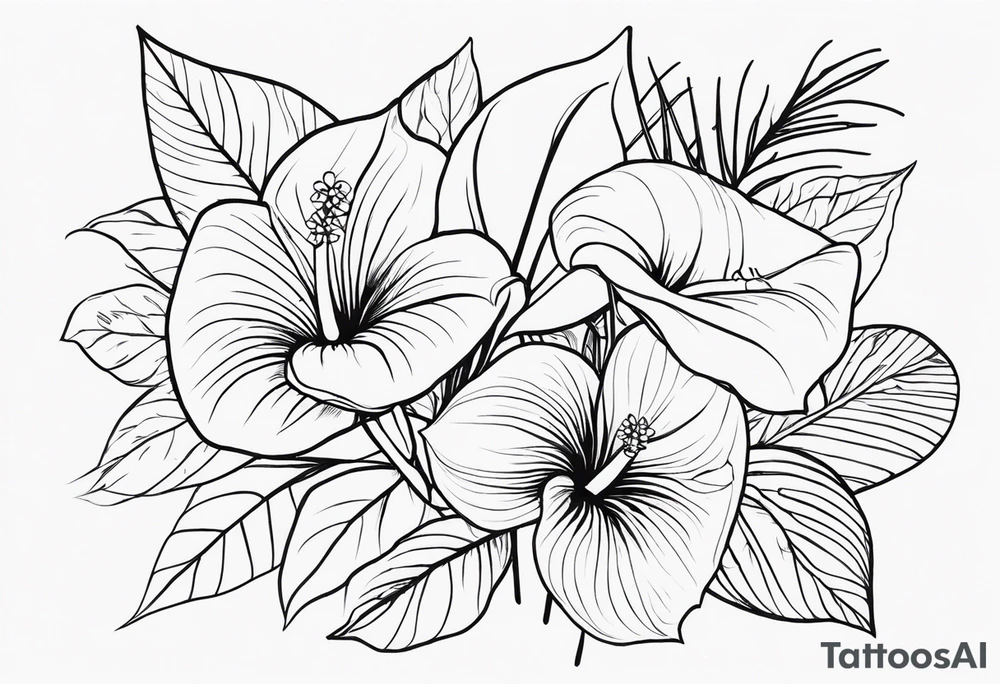 Fais moi un bouquet de fleurs avec des anthuriums et des oeillets !!! Les deux ensemble dans le bouquet tattoo idea