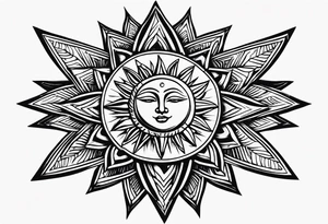 Extremly basic sun basic sun tattoo idea