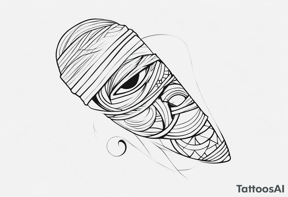 mummy tattoo idea