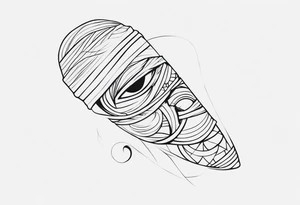 mummy tattoo idea