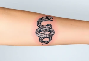 mystical snake wrapped around tattoo idea