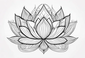 Mandala Lotus tattoo idea