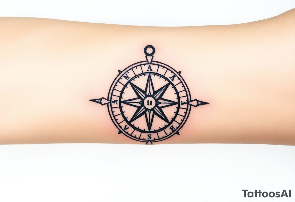 compass tattoo idea