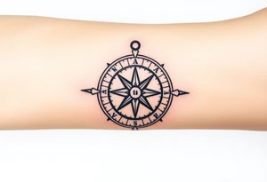 compass tattoo idea