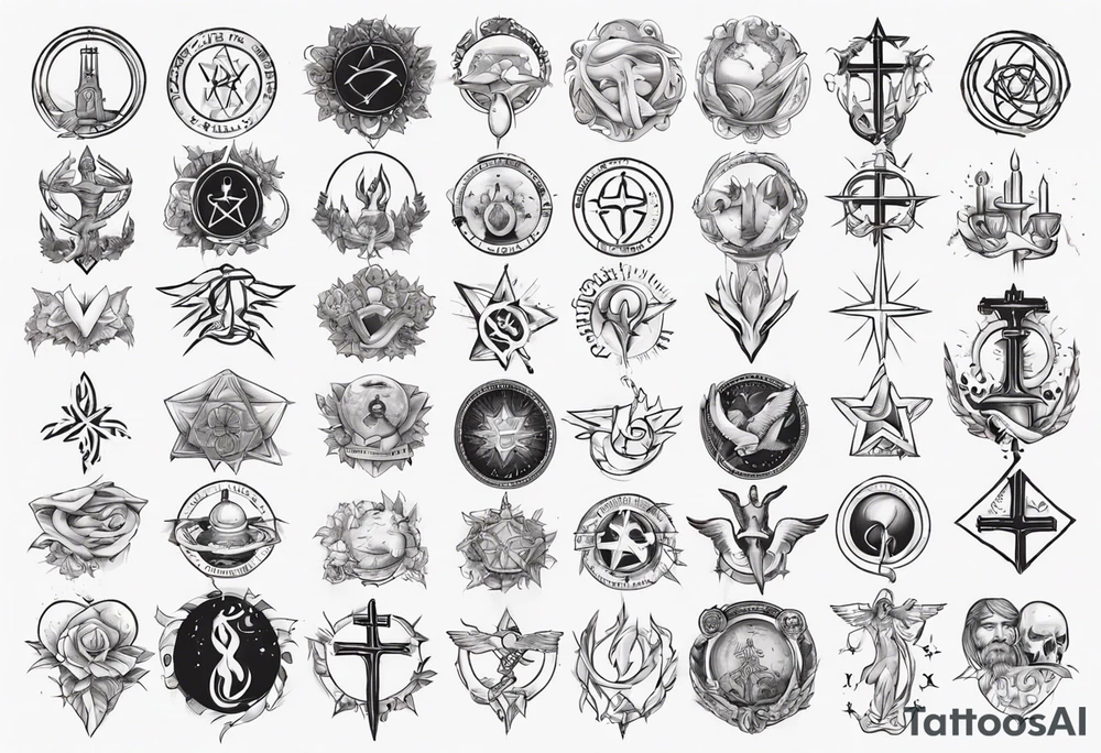 equality, social justice, service to humanity, and tolerance for other religions tattoo idea