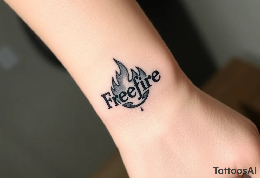 Freefire logo tattoo idea