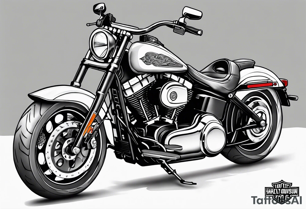harley davidson tattoo idea