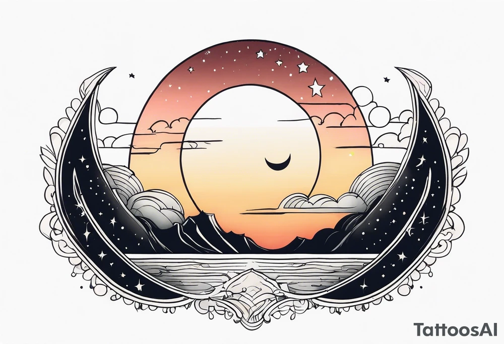 Half moon tattoo idea