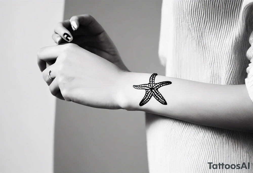 Dainty Shell/starfish wrist tattoo tattoo idea
