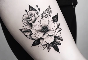 Tattoo on hand of a beautiful girl. Realistic image tattoo idea